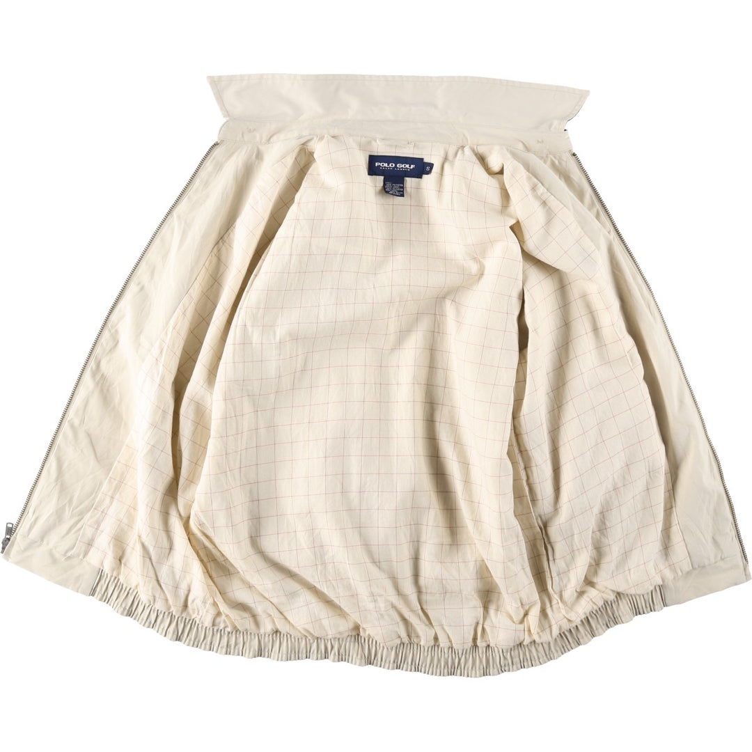 Ralph Lauren POLO GOLF Swing Top Sports Jacket, Men's Size S (approx.) polyester unbleached Vintage Second Hand