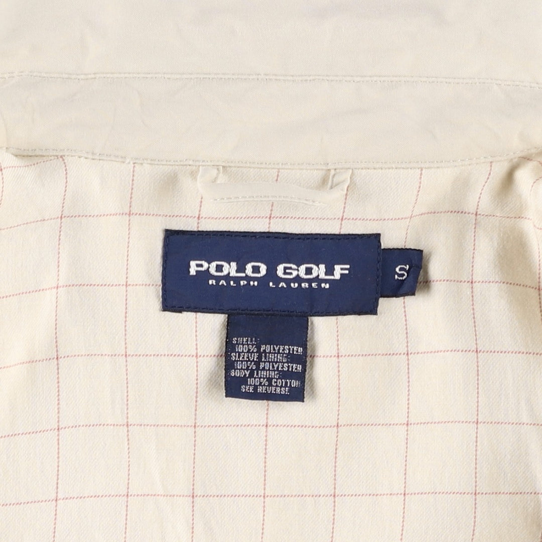 Ralph Lauren POLO GOLF Swing Top Sports Jacket, Men's Size S (approx.) polyester unbleached Vintage Second Hand