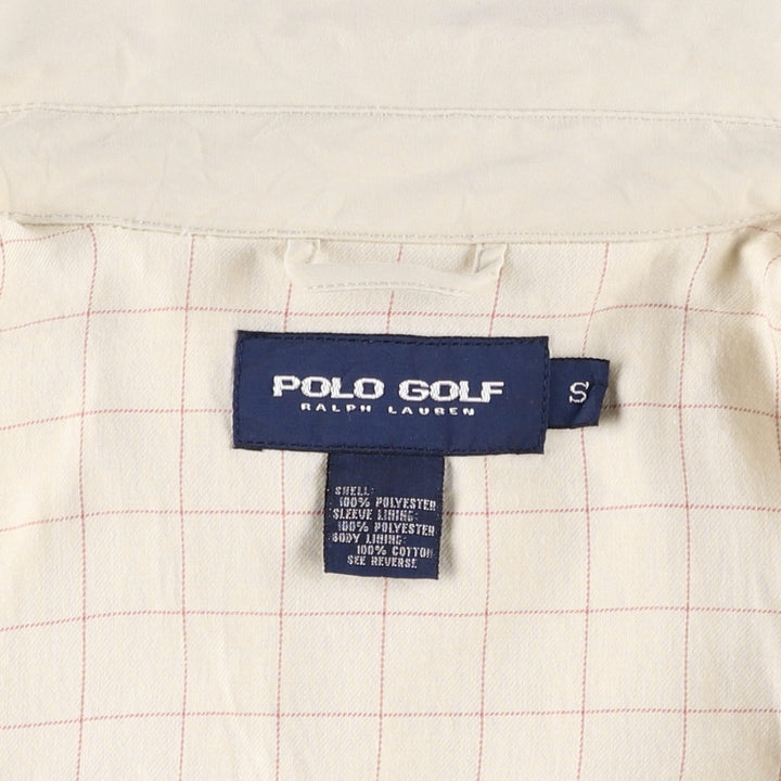 Ralph Lauren POLO GOLF Swing Top Sports Jacket, Men's Size S (approx.) polyester unbleached Vintage Second Hand