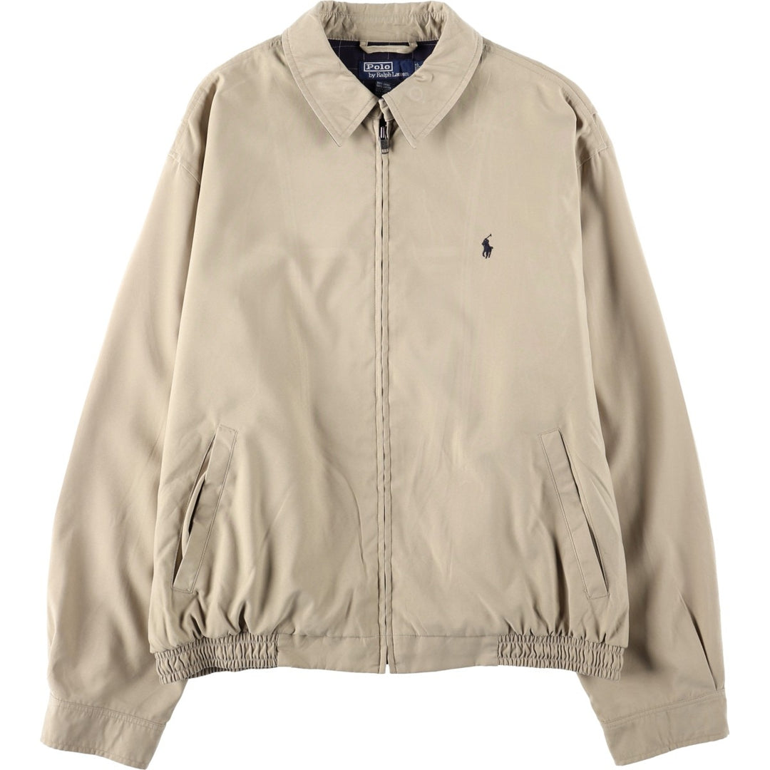 Ralph Lauren POLO by Ralph Lauren Swing Top Sports Jacket Men's L size polyester Beige type Vintage Second Hand