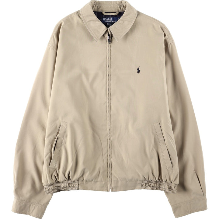 Ralph Lauren POLO by Ralph Lauren Swing Top Sports Jacket Men's L size polyester Beige type Vintage Second Hand