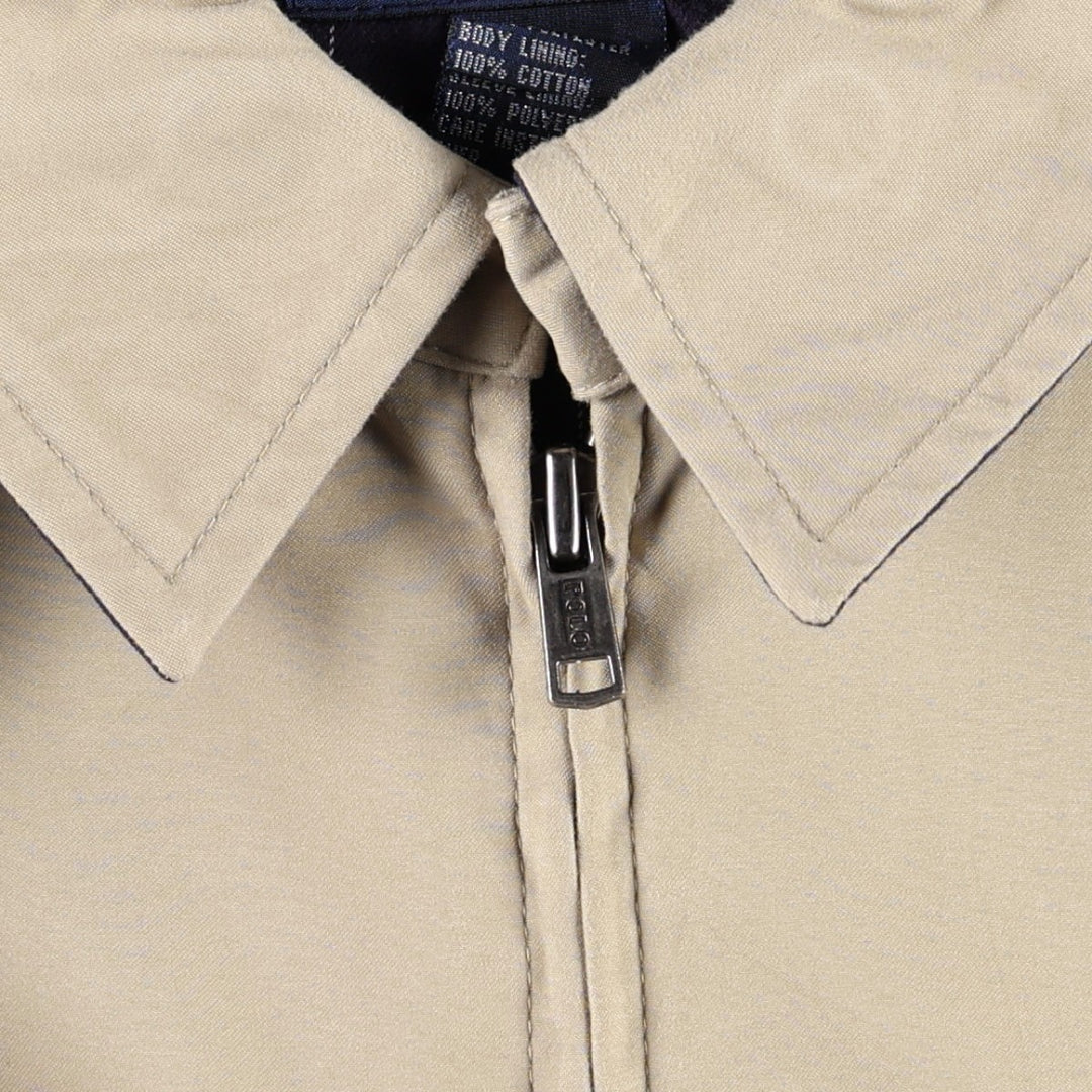 Ralph Lauren POLO by Ralph Lauren Swing Top Sports Jacket Men's L size polyester Beige type Vintage Second Hand