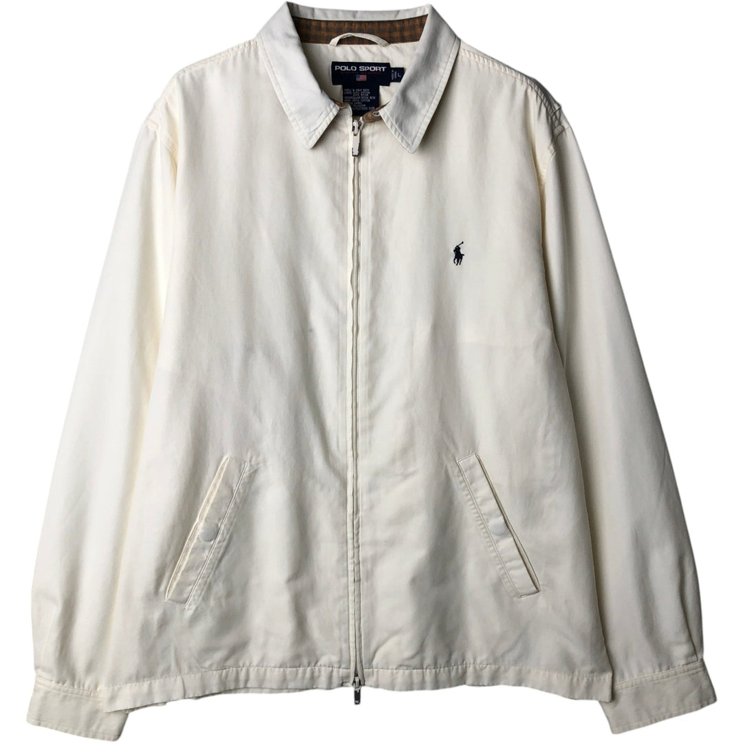 Ralph Lauren POLO SPORT Swing Top Sports Jacket, Men's Size L (approx.) cotton unbleached Vintage Second Hand