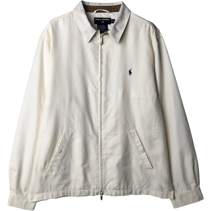 Ralph Lauren POLO SPORT Swing Top Sports Jacket, Men's Size L (approx.) cotton unbleached Vintage Second Hand