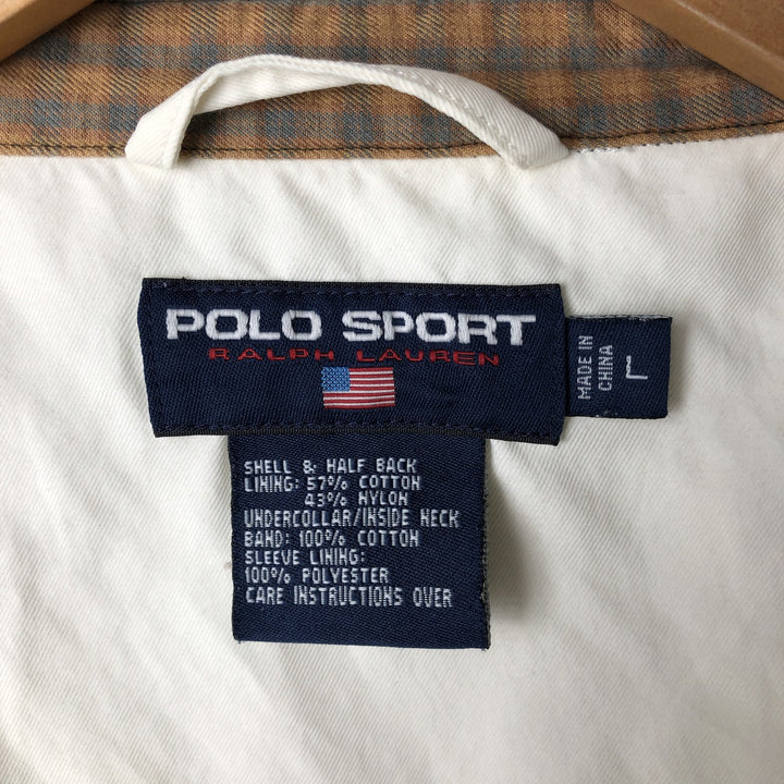 Ralph Lauren POLO SPORT Swing Top Sports Jacket, Men's Size L (approx.) cotton unbleached Vintage Second Hand