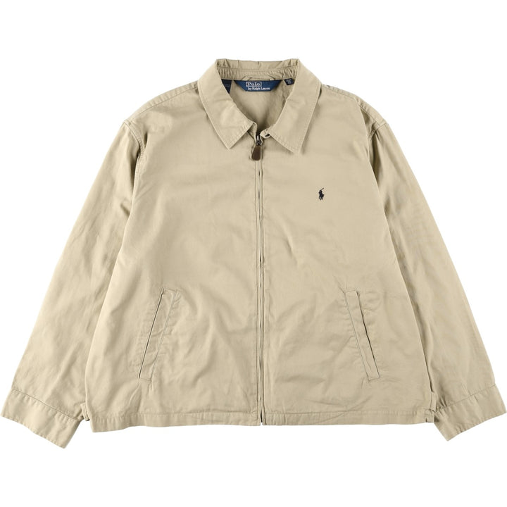 Oversized Ralph Lauren POLO by Ralph Lauren swing top sports jacket, men's size XXXL cotton Beige type Vintage Second Hand