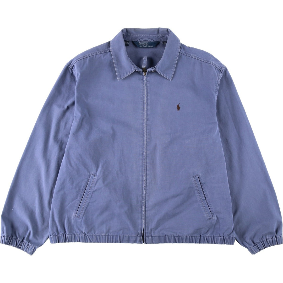 Ralph Lauren POLO by Ralph Lauren Swing Top Sports Jacket Men's XL cotton navy blue type Vintage Second Hand