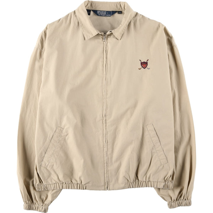 Ralph Lauren POLO by Ralph Lauren Swing Top Sports Jacket Men's XXL cotton Khaki type beige Vintage Second Hand