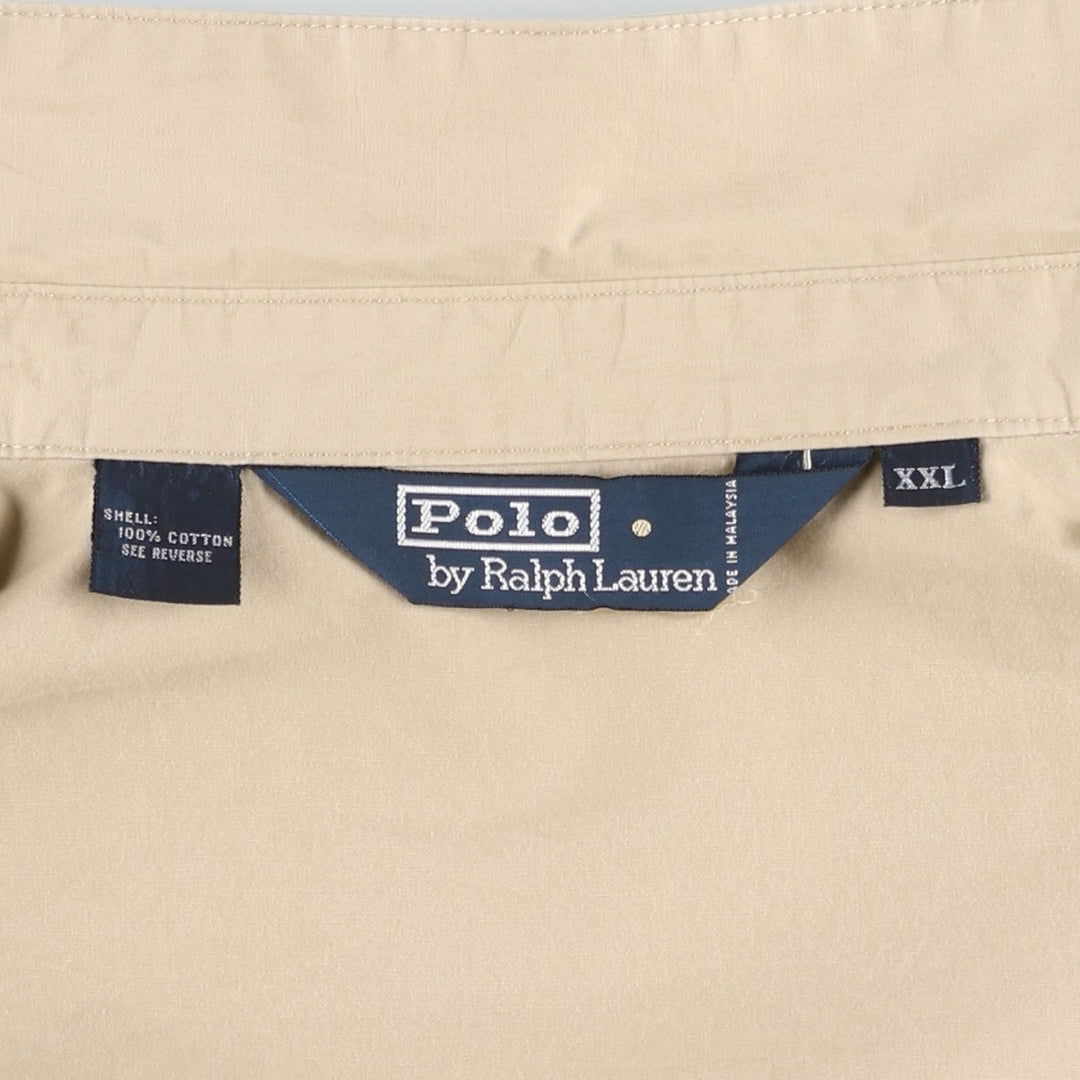 Ralph Lauren POLO by Ralph Lauren Swing Top Sports Jacket Men's XXL cotton Khaki type beige Vintage Second Hand