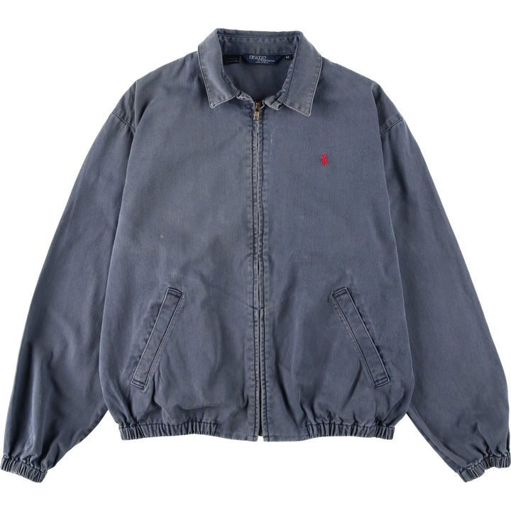 Ralph Lauren POLO by Ralph Lauren Swing Top Sport Jacket, Made in USA, Men's Size M (approx.) cotton navy blue type Vintage Second Hand