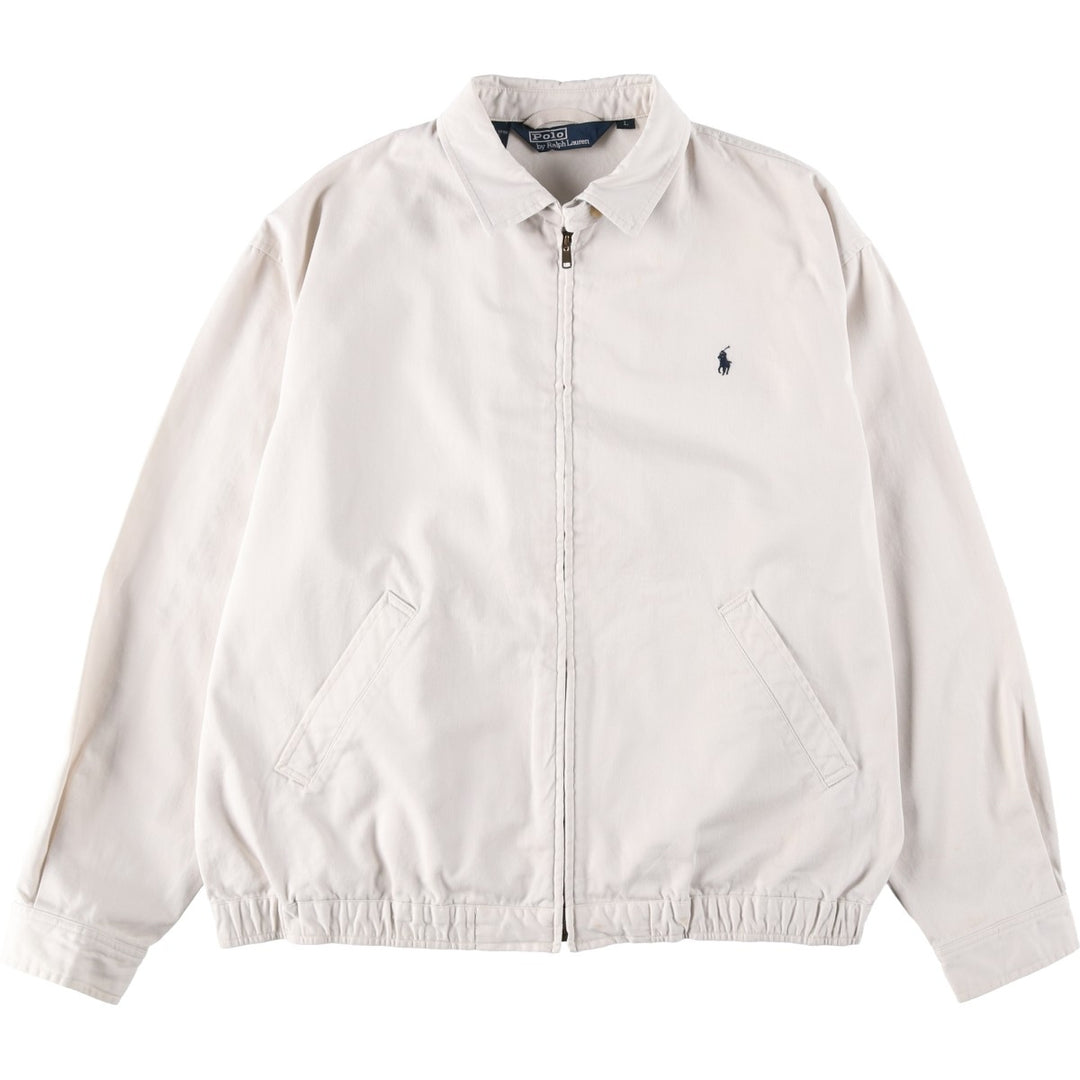 Ralph Lauren POLO by Ralph Lauren Swing Top Sports Jacket Men's L size cotton ivory Vintage Second Hand