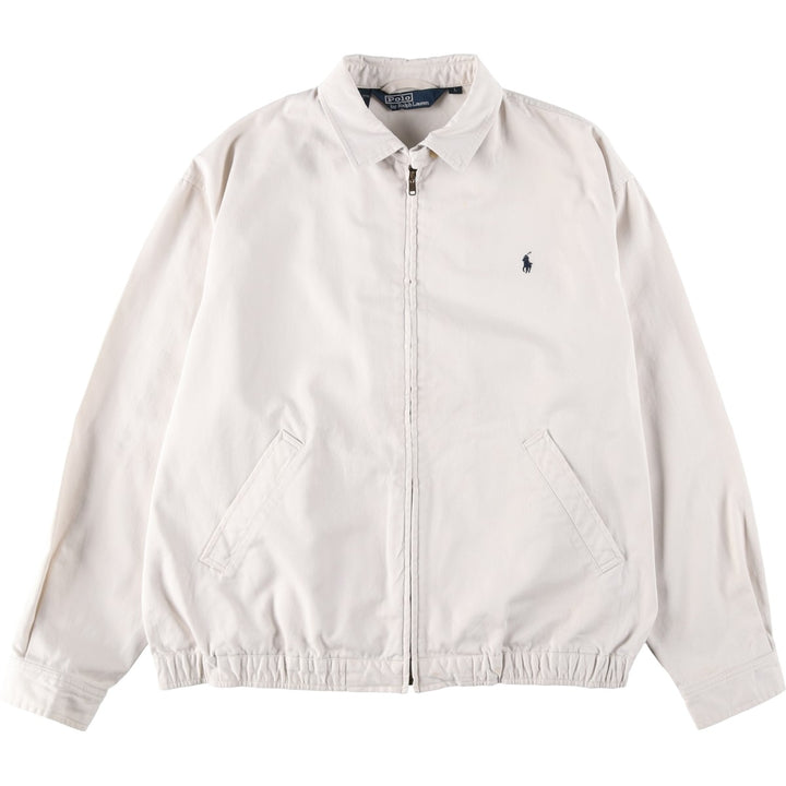 Ralph Lauren POLO by Ralph Lauren Swing Top Sports Jacket Men's L size cotton ivory Vintage Second Hand