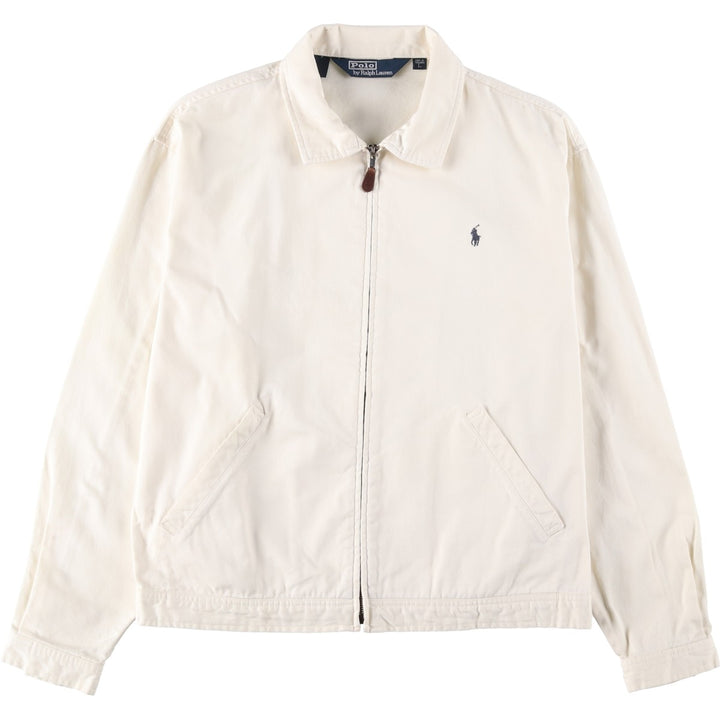 Ralph Lauren POLO by Ralph Lauren Swing Top Sports Jacket Men's L size cotton white type Vintage Second Hand