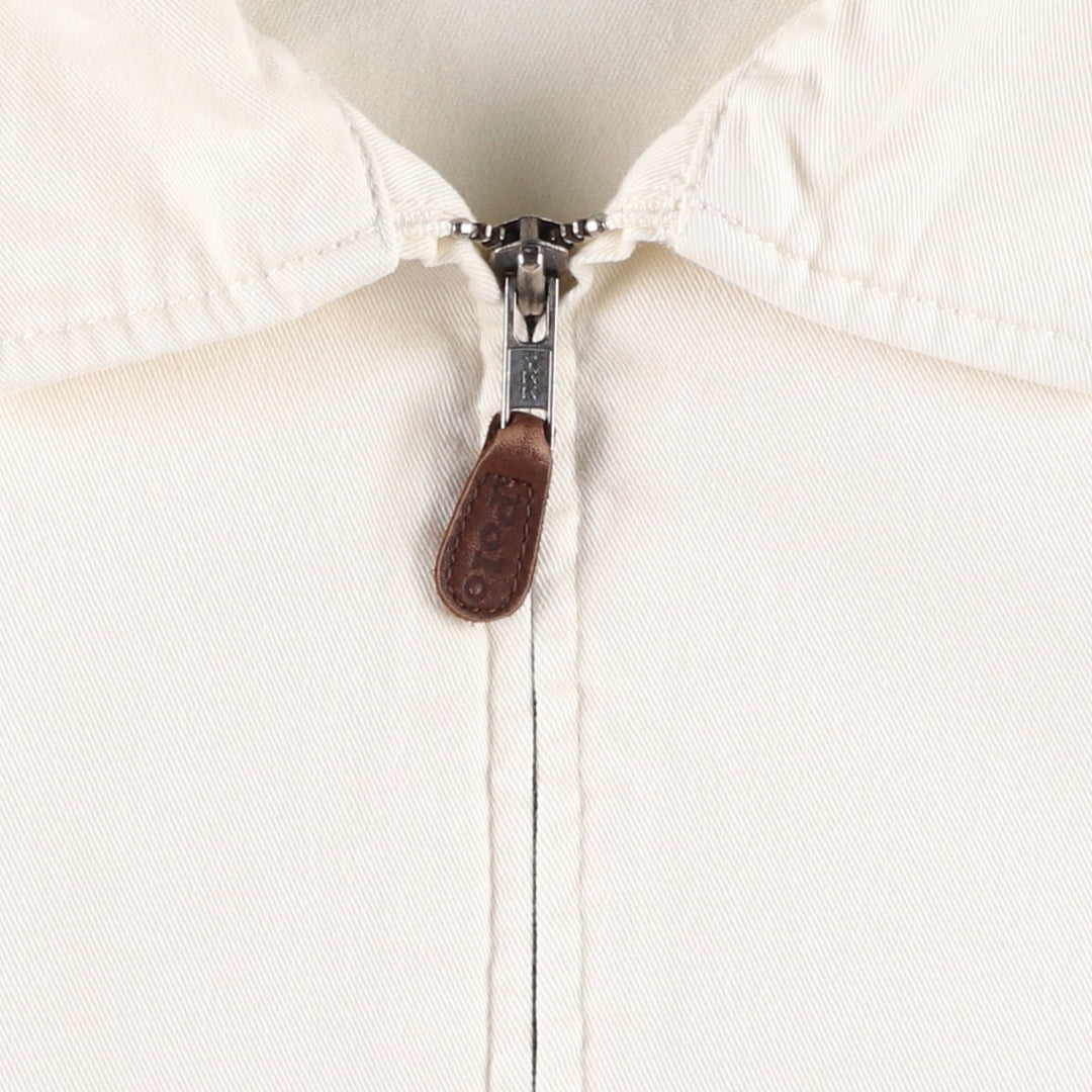 Ralph Lauren POLO by Ralph Lauren Swing Top Sports Jacket Men's L size cotton white type Vintage Second Hand