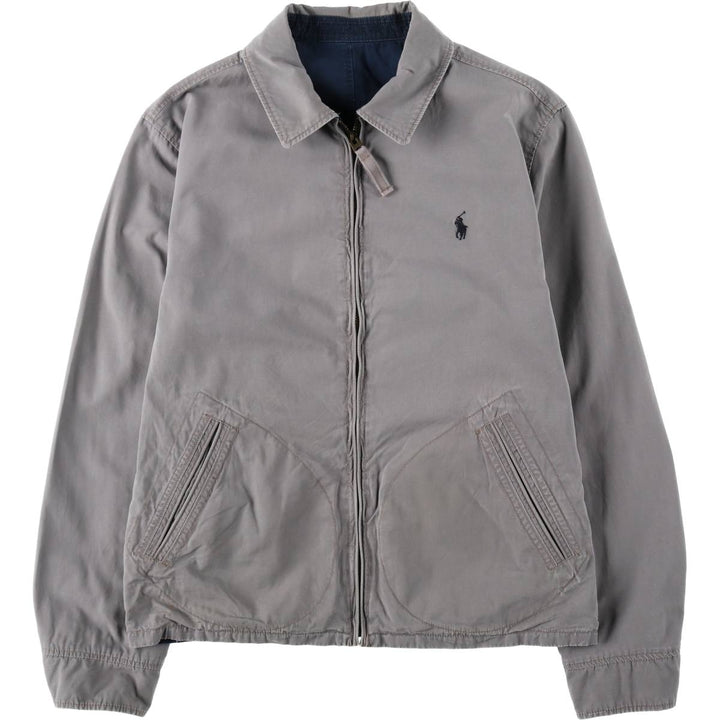 Ralph Lauren POLO by Ralph Lauren Reversible Swing Top Sports Jacket, Men's Size S (approx.) cotton gray type Vintage Second Hand
