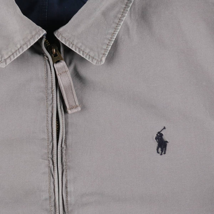 Ralph Lauren POLO by Ralph Lauren Reversible Swing Top Sports Jacket, Men's Size S (approx.) cotton gray type Vintage Second Hand