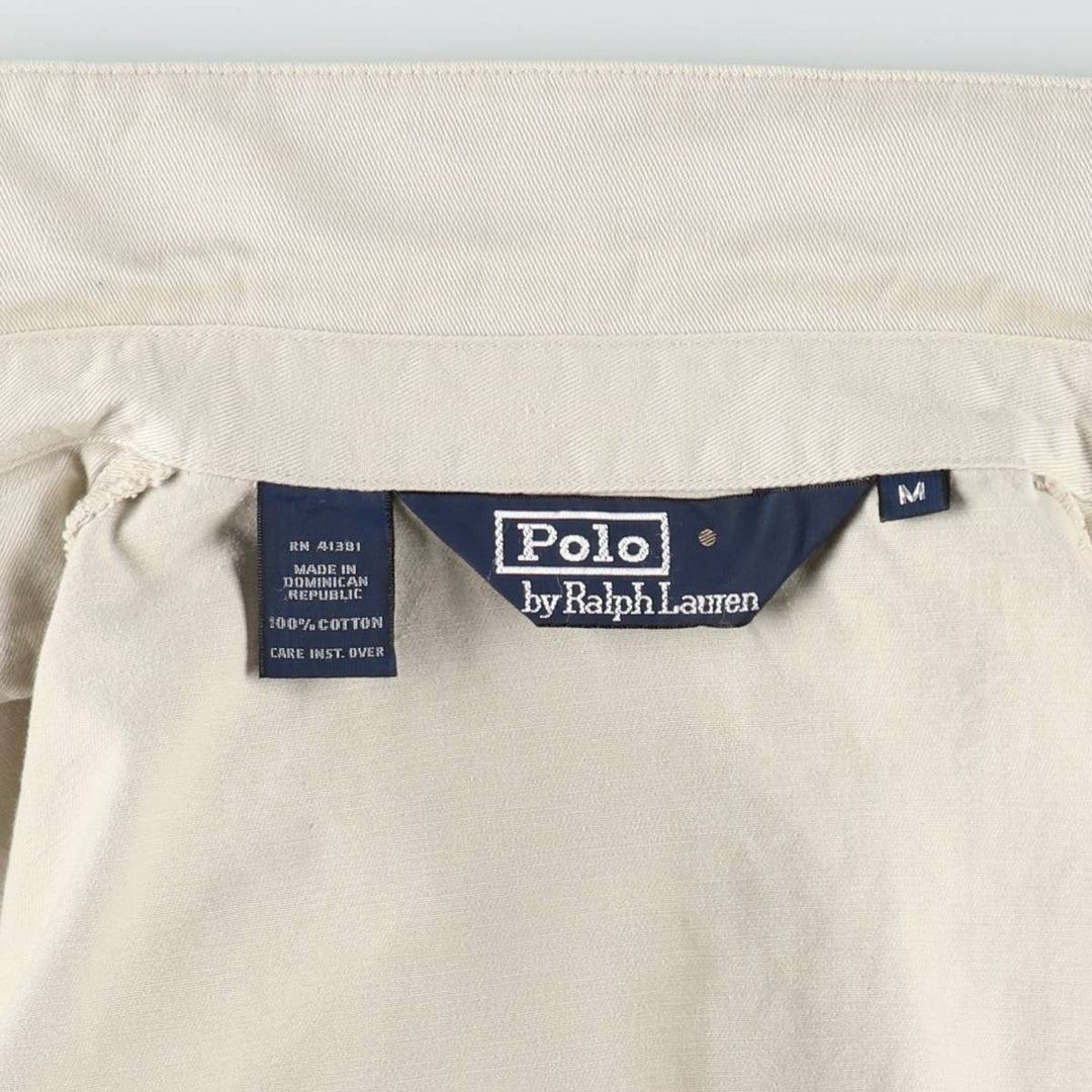Ralph Lauren POLO by Ralph Lauren Swing Top Sports Jacket Men's M cotton ivory Vintage Second Hand