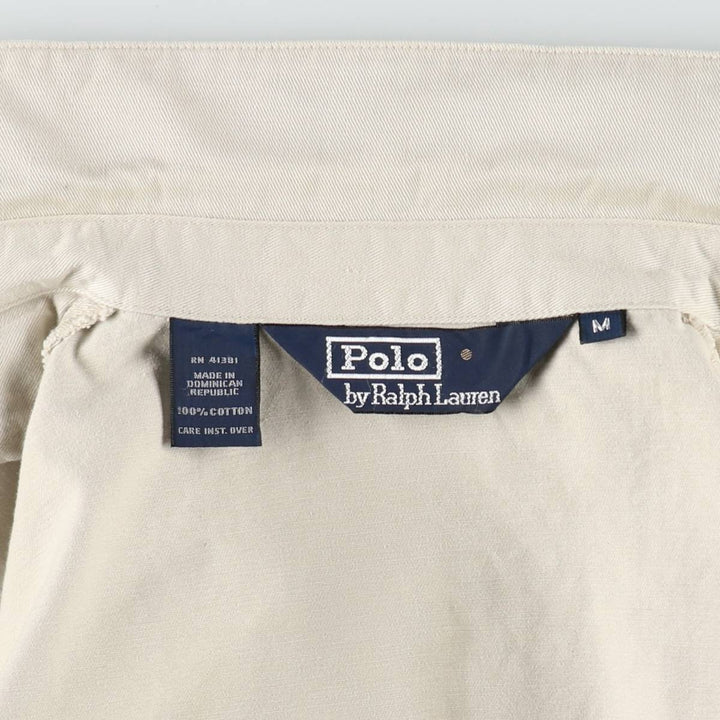 Ralph Lauren POLO by Ralph Lauren Swing Top Sports Jacket Men's M cotton ivory Vintage Second Hand