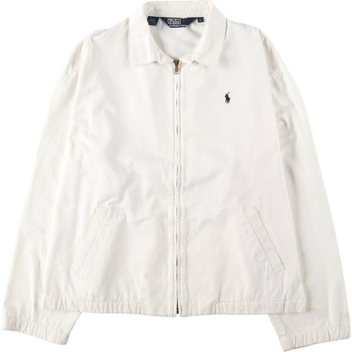 Ralph Lauren POLO by Ralph Lauren Swing Top Sports Jacket Men's L size cotton white type Vintage Second Hand