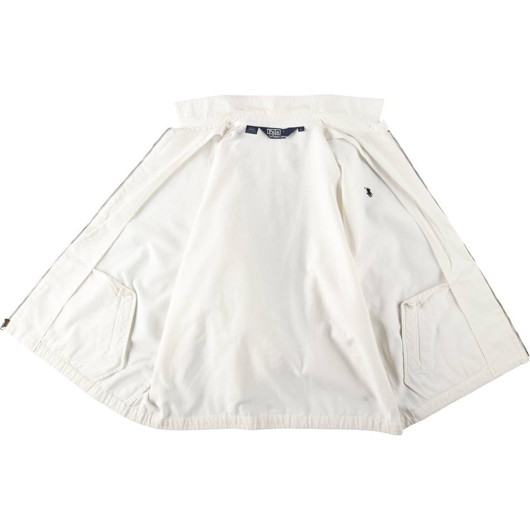 Ralph Lauren POLO by Ralph Lauren Swing Top Sports Jacket Men's L size cotton white type Vintage Second Hand