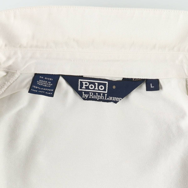 Ralph Lauren POLO by Ralph Lauren Swing Top Sports Jacket Men's L size cotton white type Vintage Second Hand
