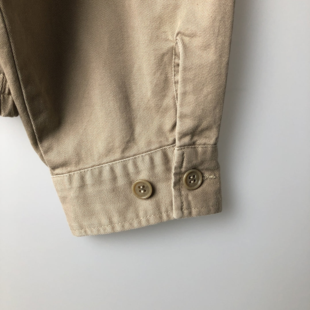 Ralph Lauren POLO by Ralph Lauren Swing Top Sports Jacket Men's L size cotton Khaki type beige Vintage Second Hand