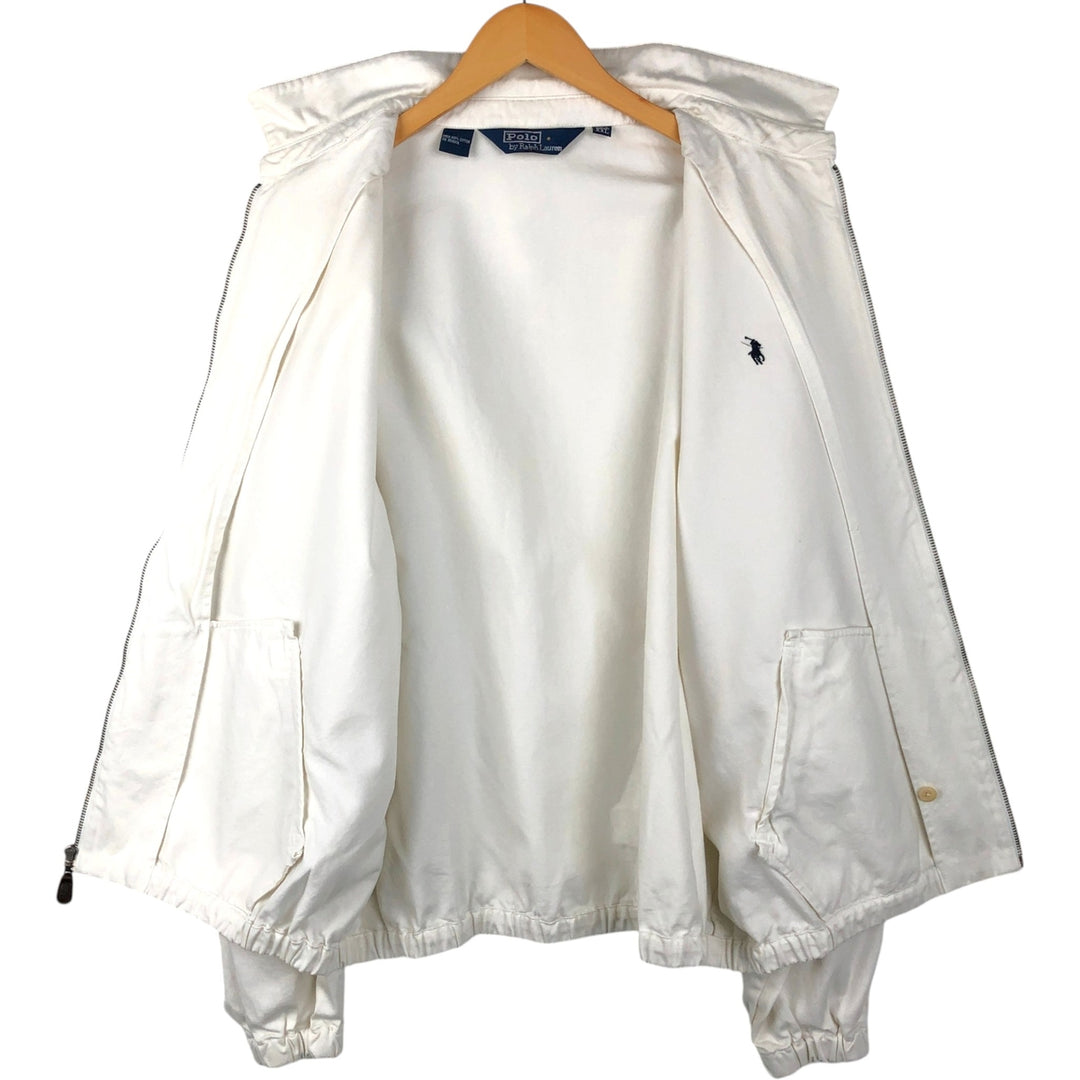 Ralph Lauren POLO by Ralph Lauren Swing Top Sports Jacket Men's XXL cotton pale white type Vintage Second Hand