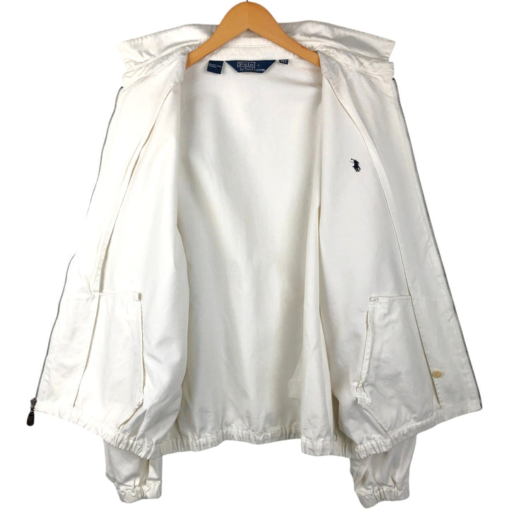 Ralph Lauren POLO by Ralph Lauren Swing Top Sports Jacket Men's XXL cotton pale white type Vintage Second Hand