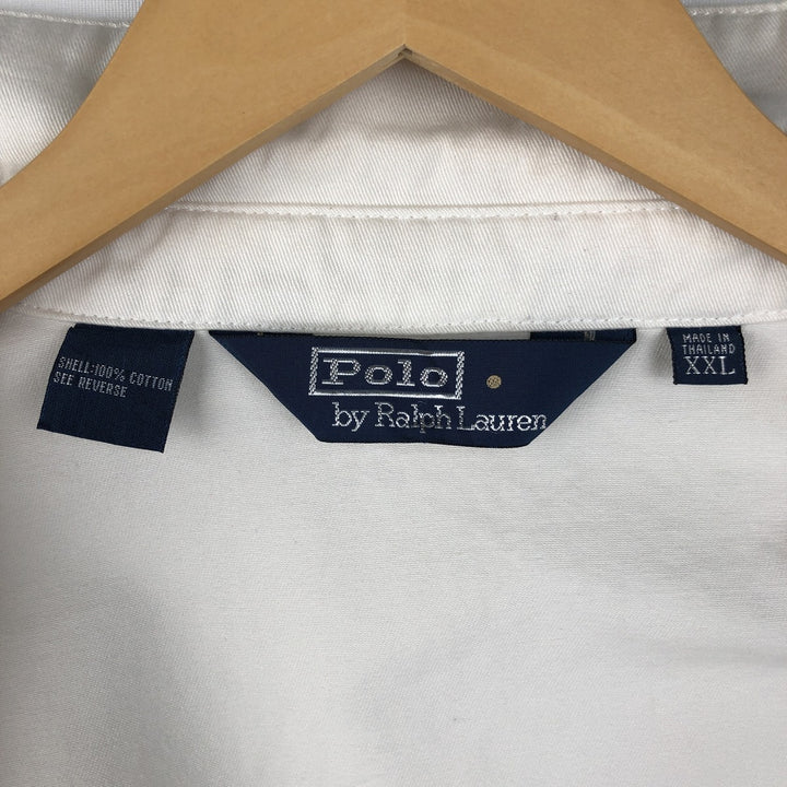 Ralph Lauren POLO by Ralph Lauren Swing Top Sports Jacket Men's XXL cotton pale white type Vintage Second Hand