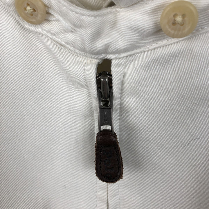 Ralph Lauren POLO by Ralph Lauren Swing Top Sports Jacket Men's XXL cotton pale white type Vintage Second Hand