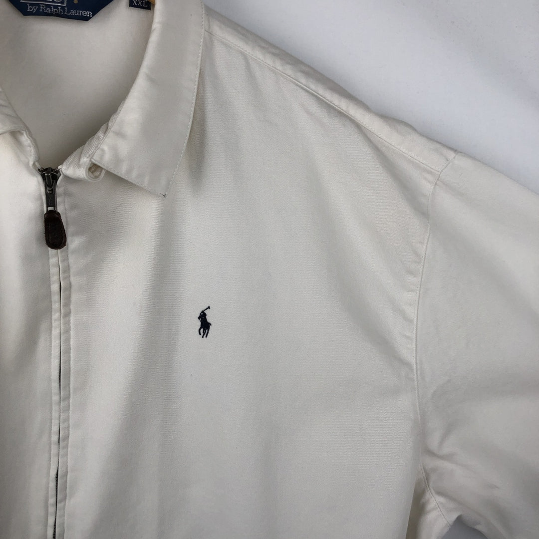 Ralph Lauren POLO by Ralph Lauren Swing Top Sports Jacket Men's XXL cotton pale white type Vintage Second Hand