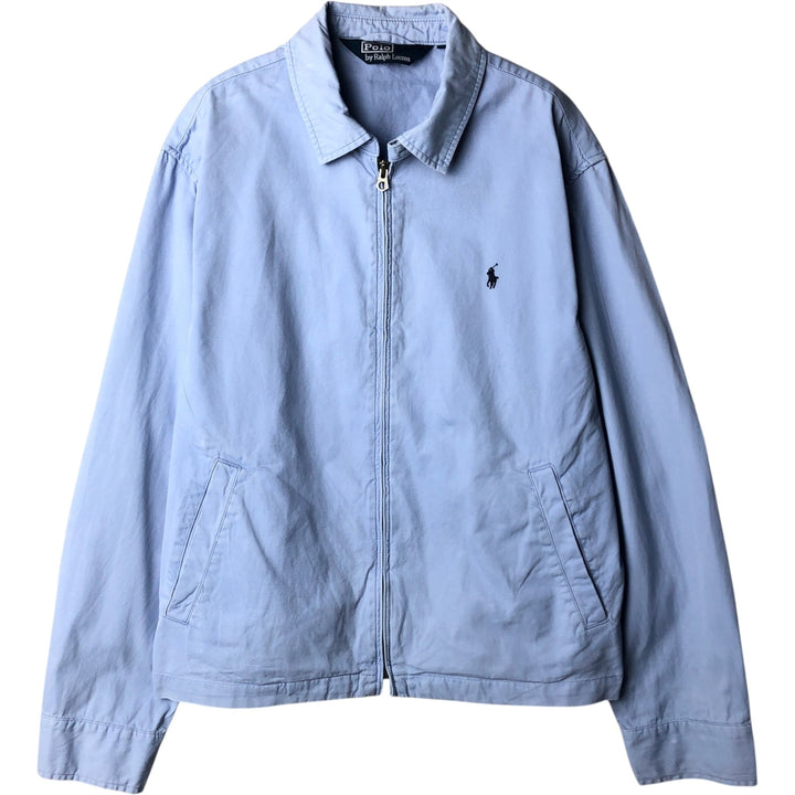 Ralph Lauren POLO by Ralph Lauren Swing Top Sports Jacket Men's L size cotton Blue type light blue Vintage Second Hand