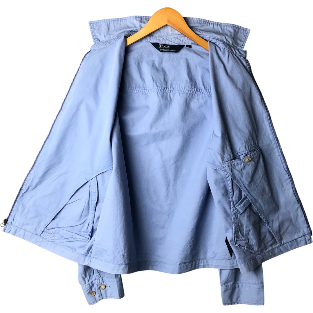 Ralph Lauren POLO by Ralph Lauren Swing Top Sports Jacket Men's L size cotton Blue type light blue Vintage Second Hand