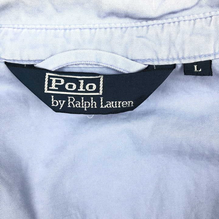 Ralph Lauren POLO by Ralph Lauren Swing Top Sports Jacket Men's L size cotton Blue type light blue Vintage Second Hand