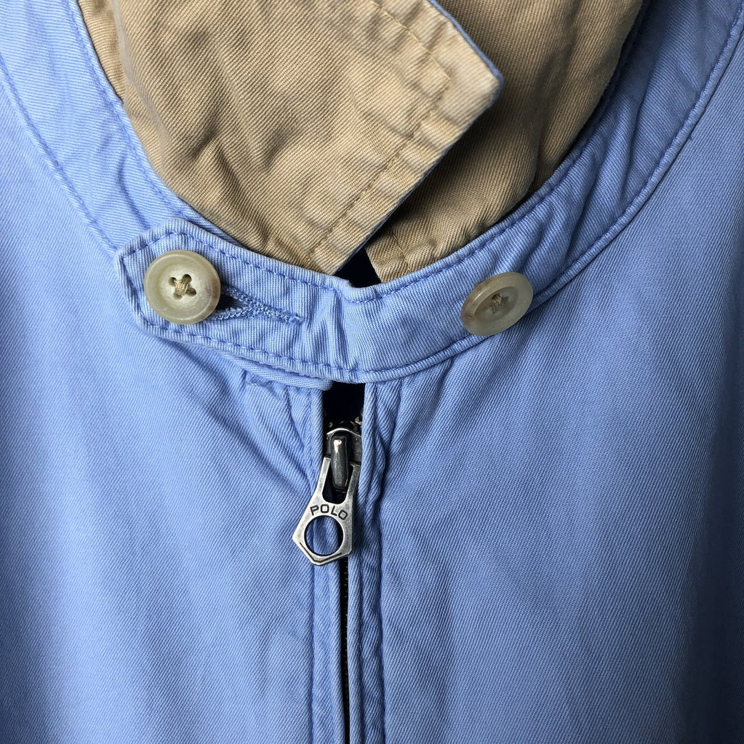 Ralph Lauren POLO by Ralph Lauren Swing Top Sports Jacket Men's L size cotton Blue type light blue Vintage Second Hand