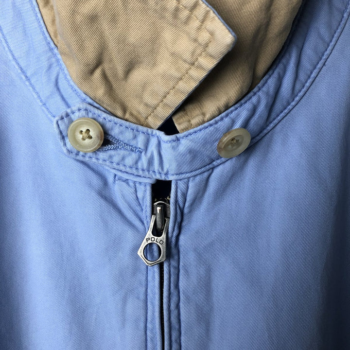 Ralph Lauren POLO by Ralph Lauren Swing Top Sports Jacket Men's L size cotton Blue type light blue Vintage Second Hand