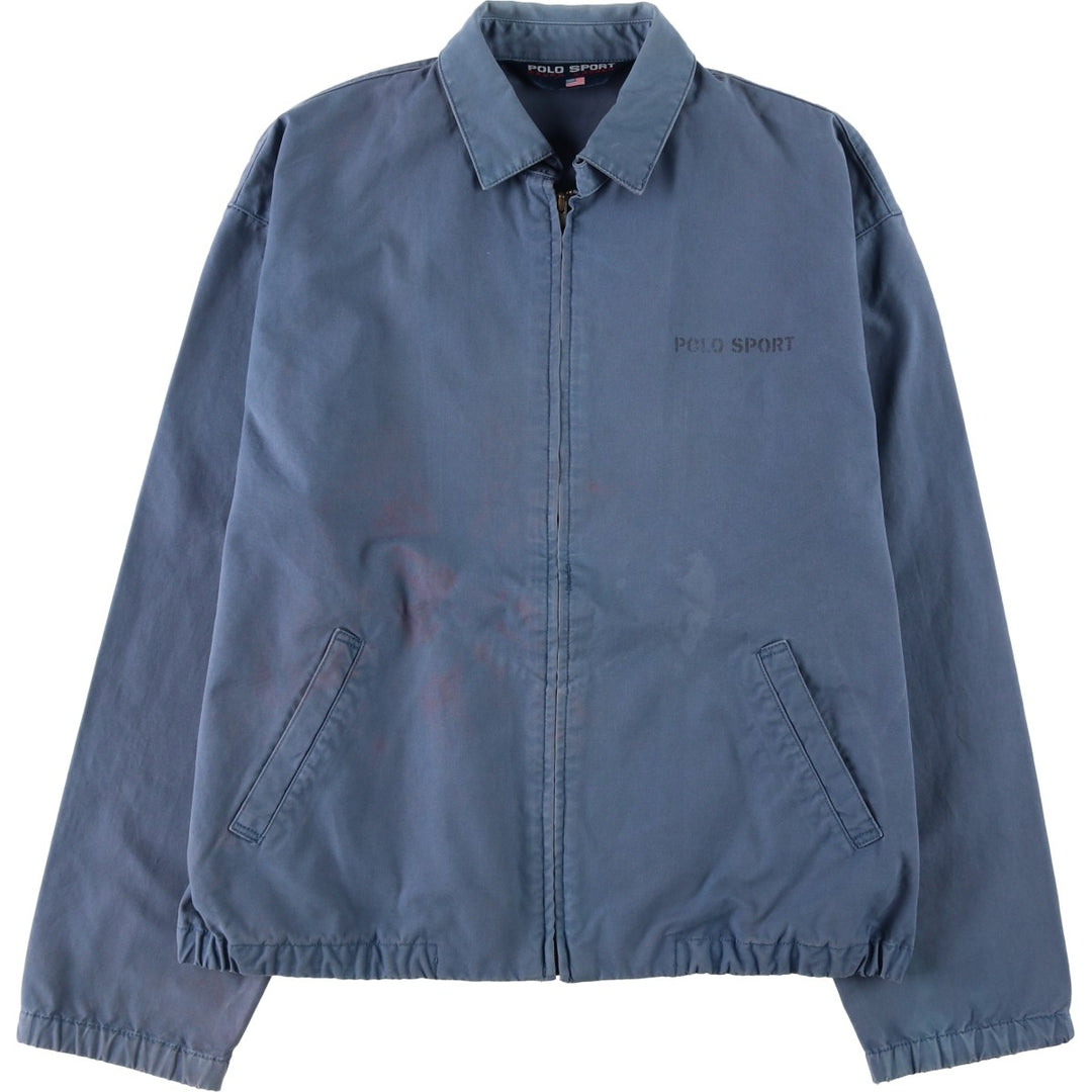 1990'S Ralph Lauren POLO SPORT Swing Top Sport Jacket, Men's Size M (approx.), Vintage cotton blue type Vintage Second Hand