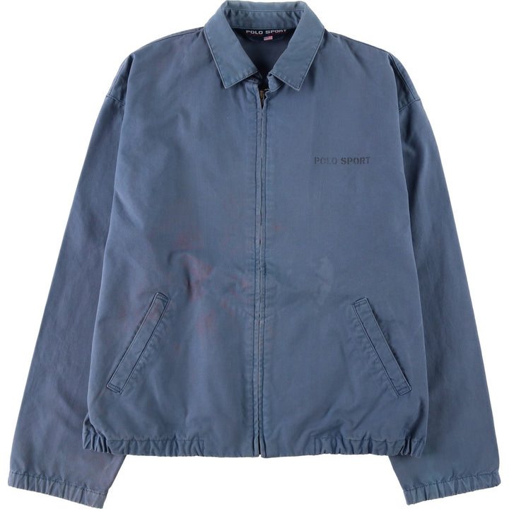 1990'S Ralph Lauren POLO SPORT Swing Top Sport Jacket, Men's Size M (approx.), Vintage cotton blue type Vintage Second Hand