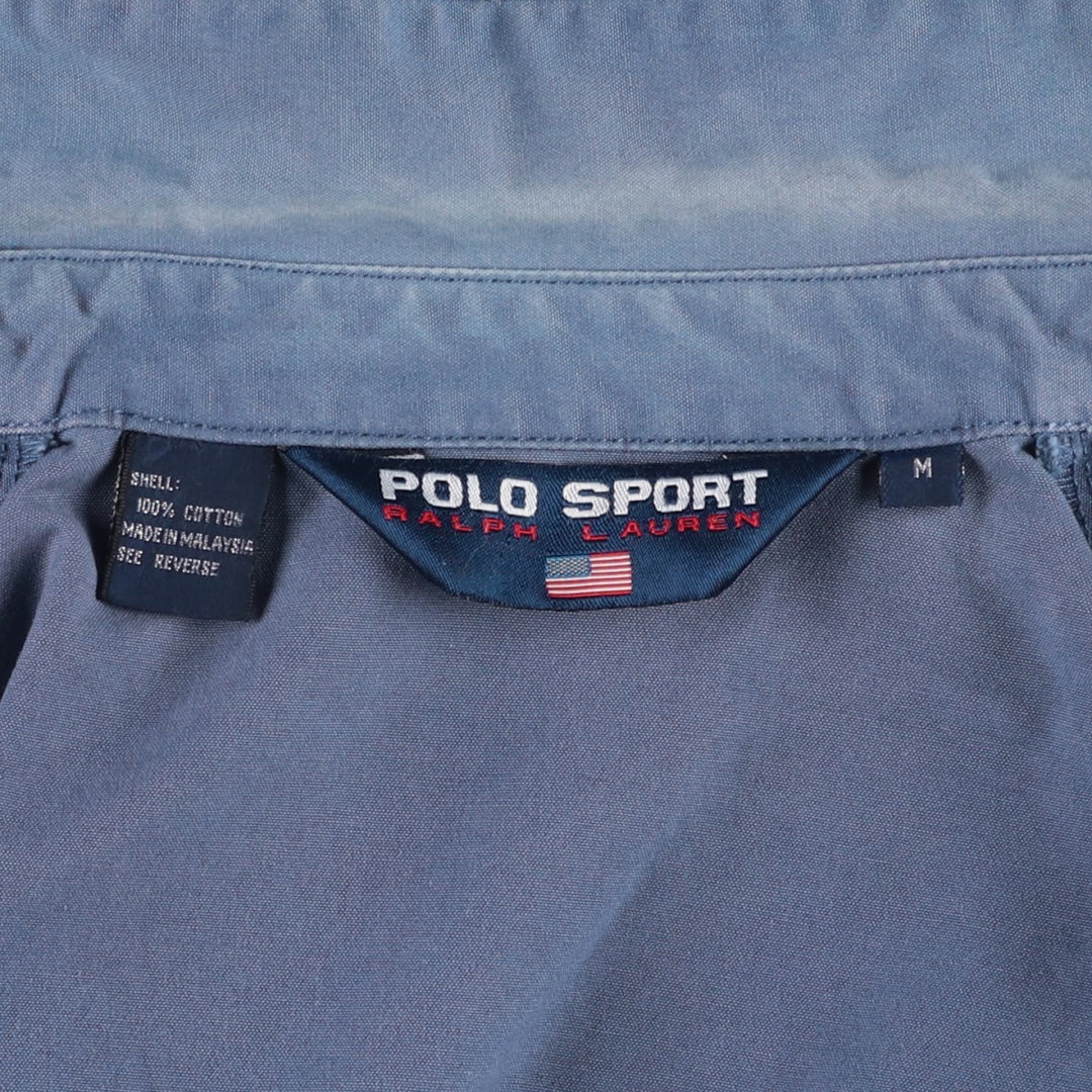 1990'S Ralph Lauren POLO SPORT Swing Top Sport Jacket, Men's Size M (approx.), Vintage cotton blue type Vintage Second Hand