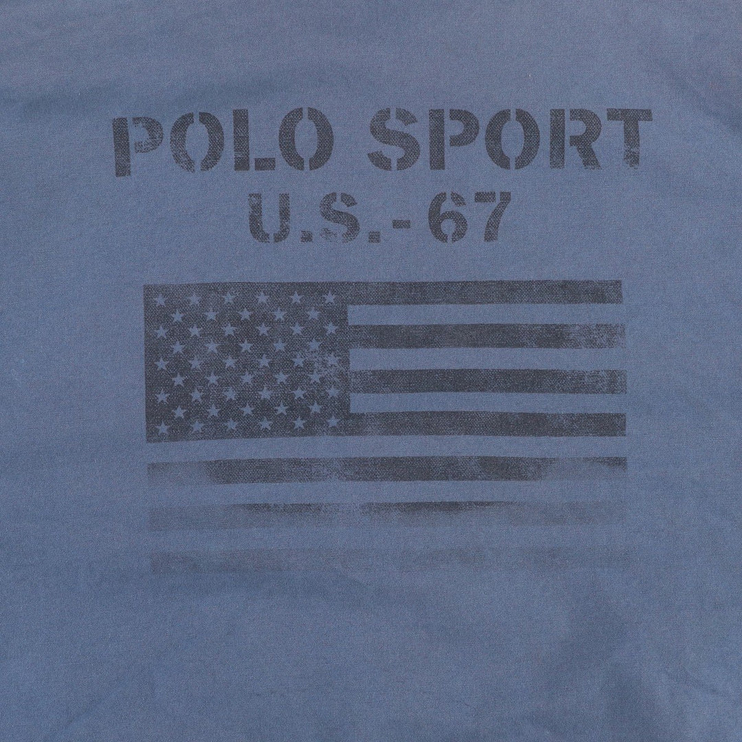 1990'S Ralph Lauren POLO SPORT Swing Top Sport Jacket, Men's Size M (approx.), Vintage cotton blue type Vintage Second Hand