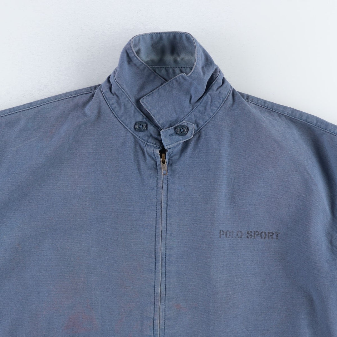 1990'S Ralph Lauren POLO SPORT Swing Top Sport Jacket, Men's Size M (approx.), Vintage cotton blue type Vintage Second Hand