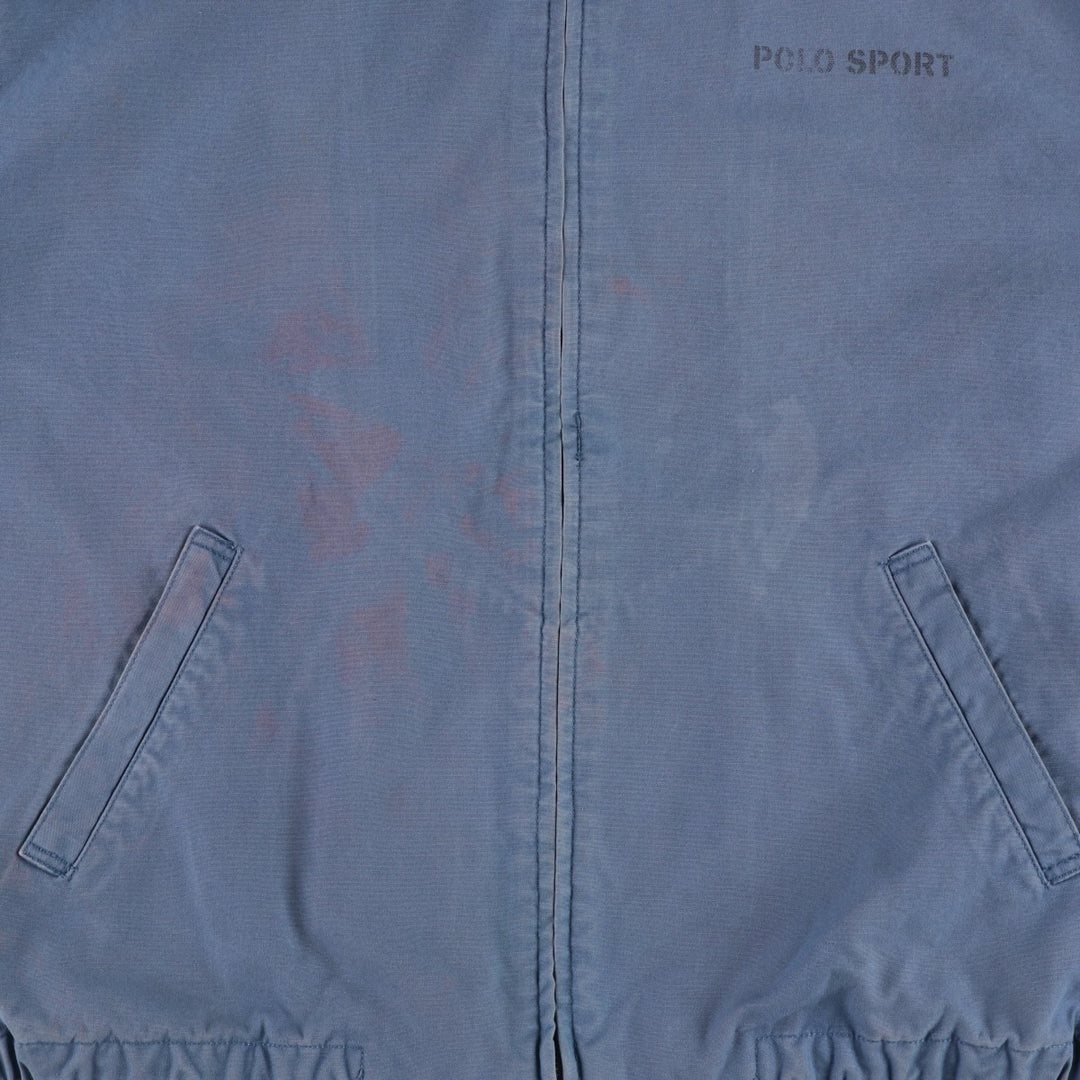 1990'S Ralph Lauren POLO SPORT Swing Top Sport Jacket, Men's Size M (approx.), Vintage cotton blue type Vintage Second Hand