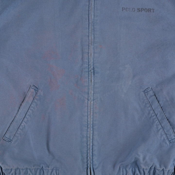 1990'S Ralph Lauren POLO SPORT Swing Top Sport Jacket, Men's Size M (approx.), Vintage cotton blue type Vintage Second Hand