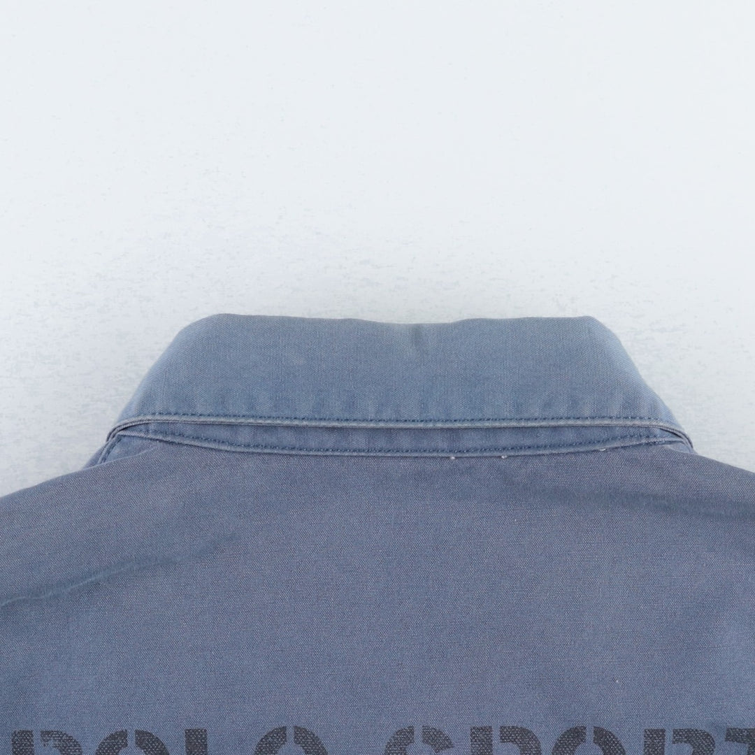 1990'S Ralph Lauren POLO SPORT Swing Top Sport Jacket, Men's Size M (approx.), Vintage cotton blue type Vintage Second Hand