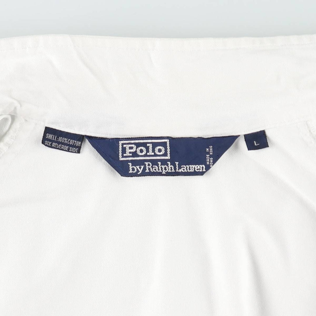 Ralph Lauren POLO by Ralph Lauren Harrington Jacket Swing Top Men's L size cotton white type Vintage Second Hand