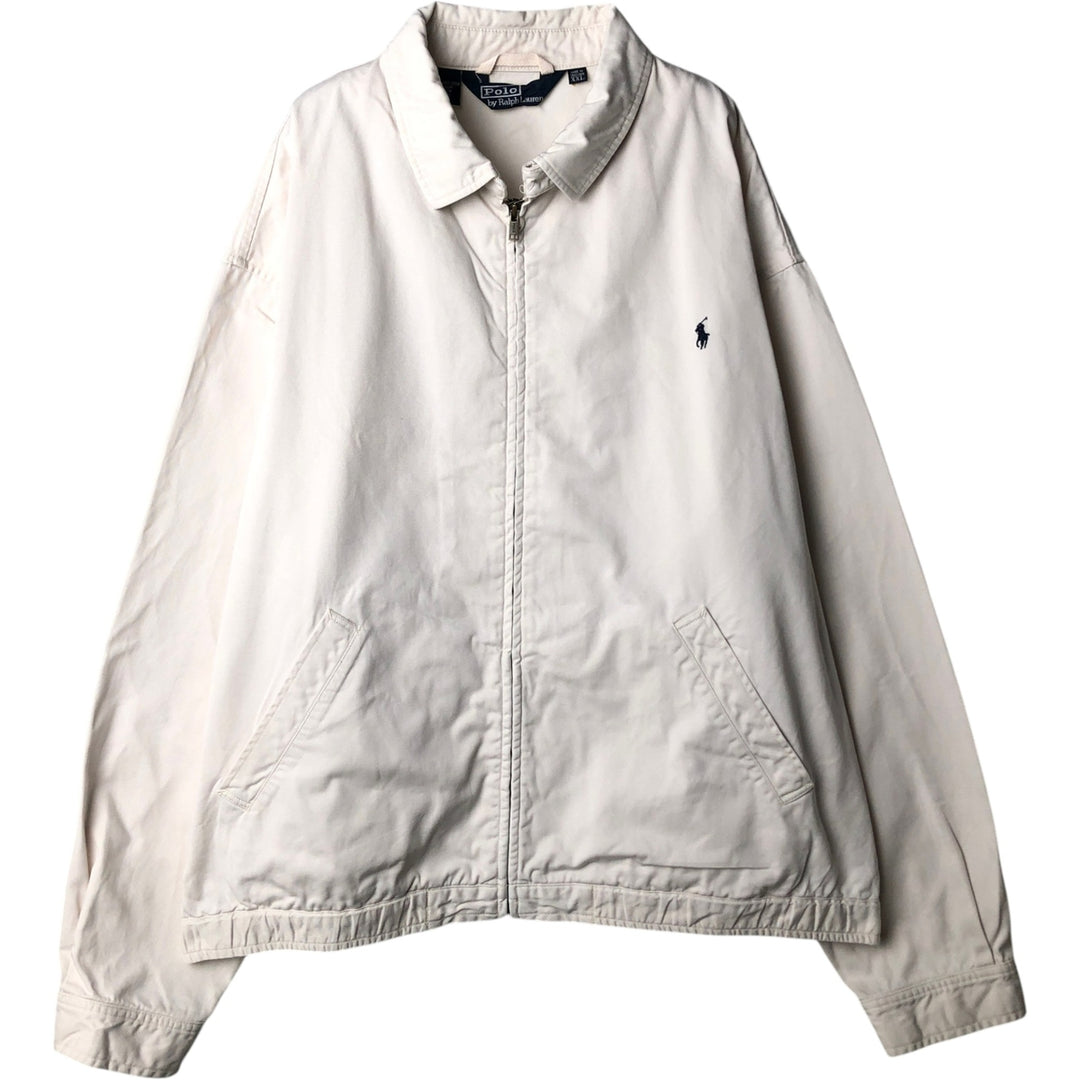 Ralph Lauren POLO by Ralph Lauren Swing Top Sports Jacket Men's XXL cotton white type Vintage Second Hand