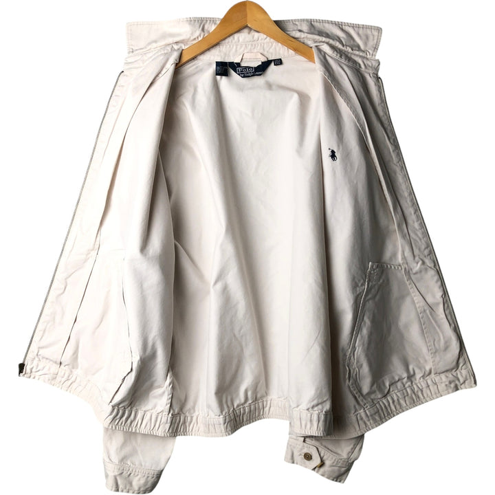 Ralph Lauren POLO by Ralph Lauren Swing Top Sports Jacket Men's XXL cotton white type Vintage Second Hand