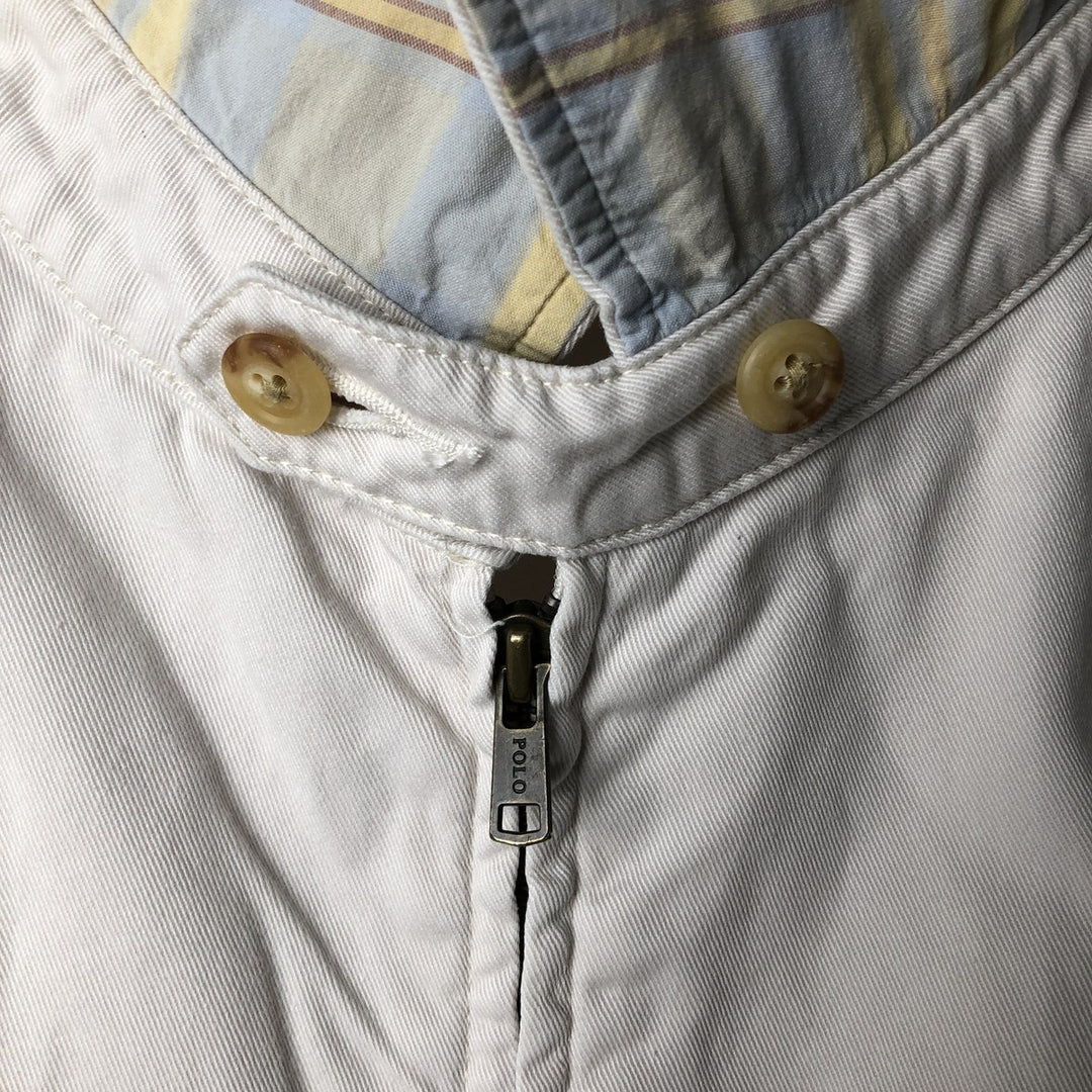 Ralph Lauren POLO by Ralph Lauren Swing Top Sports Jacket Men's XXL cotton white type Vintage Second Hand