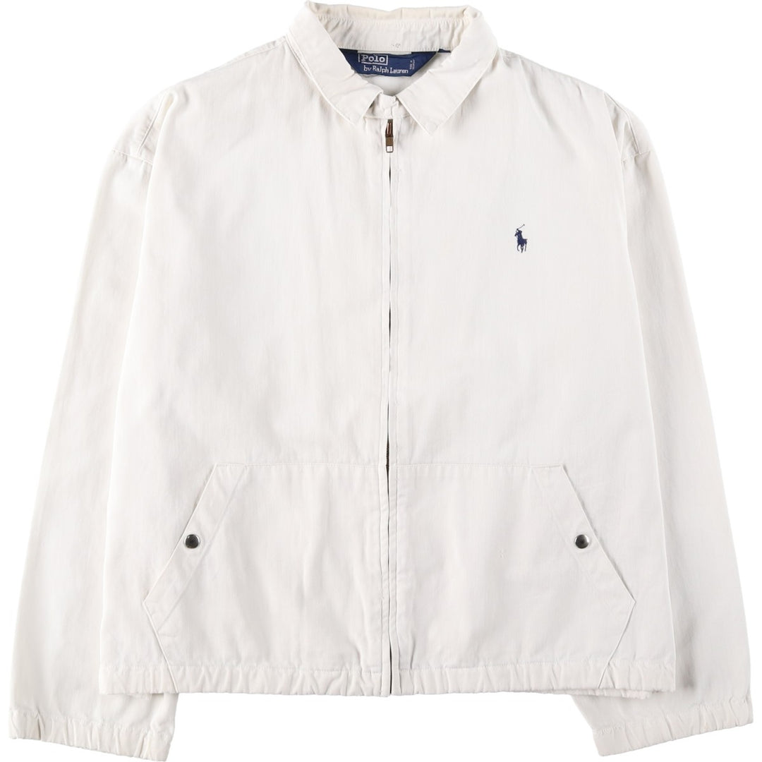 Ralph Lauren POLO by Ralph Lauren Swing Top Sports Jacket Men's L size unclear white type Vintage Second Hand