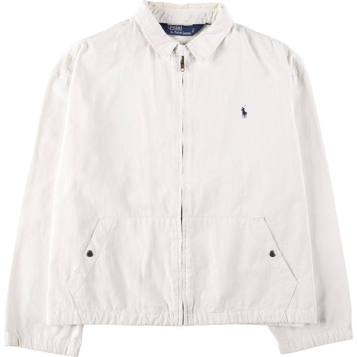 Ralph Lauren POLO by Ralph Lauren Swing Top Sports Jacket Men's L size unclear white type Vintage Second Hand